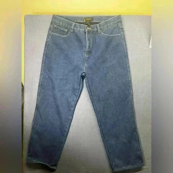 Stanley Fleece Lined Cold Weather Jeans Men’s 38/30 thick warm Comfy 0874 - Picture 1 of 11